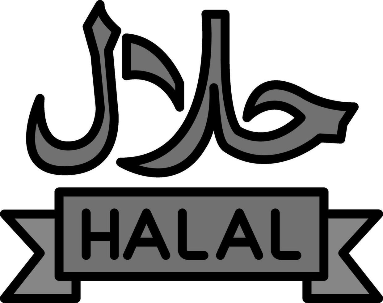 Symbol für Halal-Vektor vektor