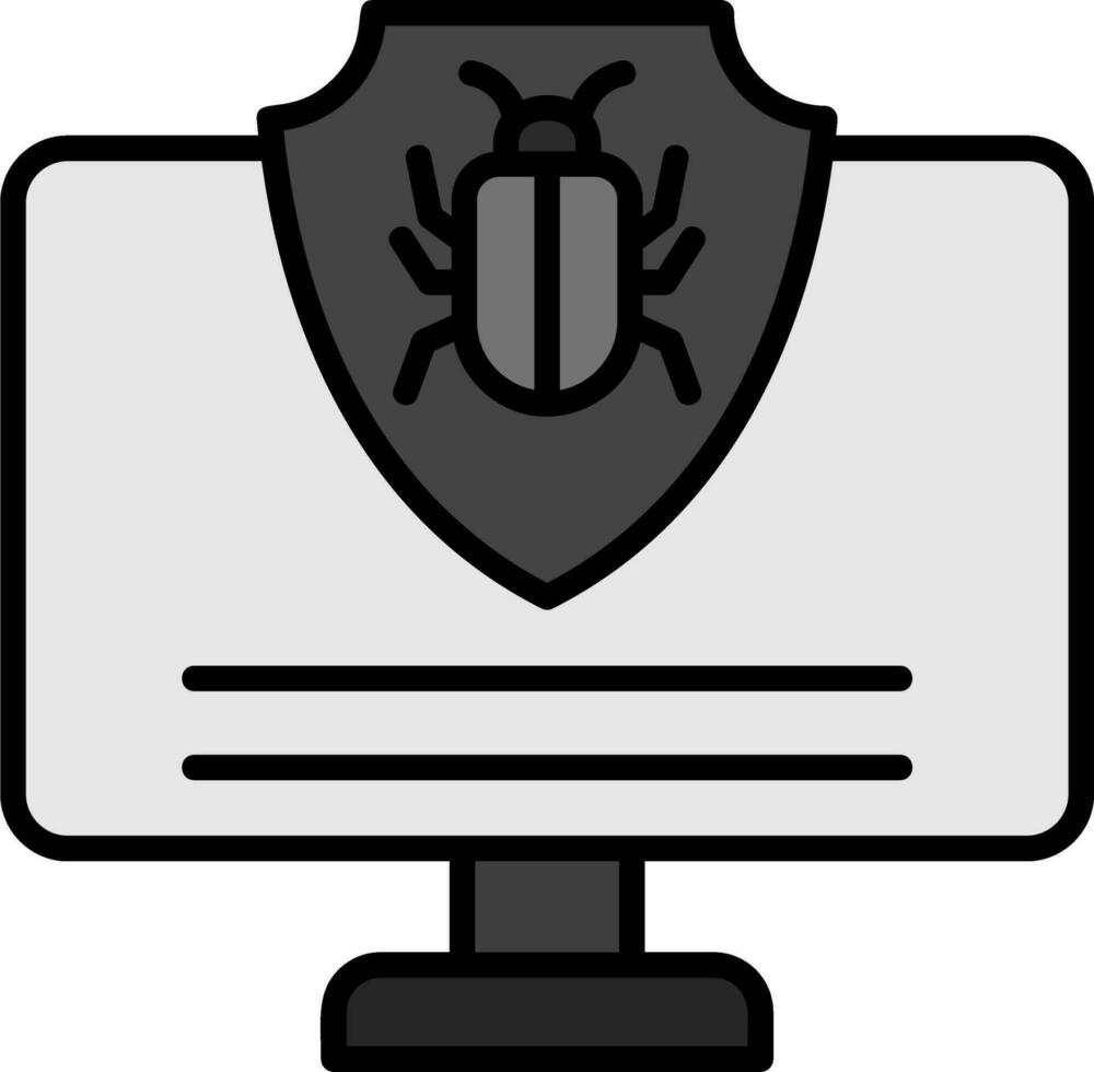 antivirus vektor ikon