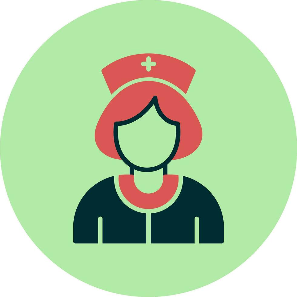 Krankenschwester-Vektor-Symbol vektor