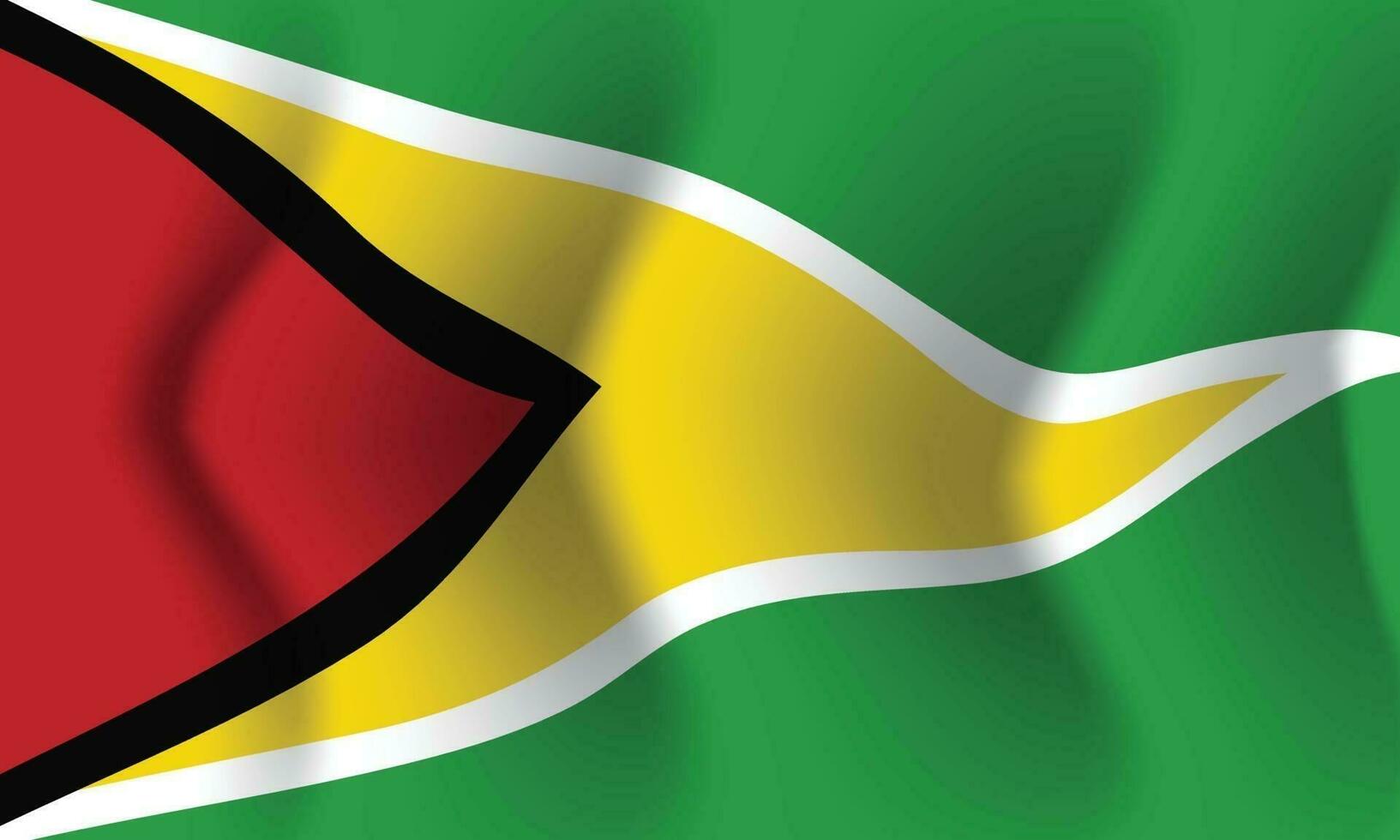viftande guyana flagga. bakgrund för patriotisk medborgare vektor