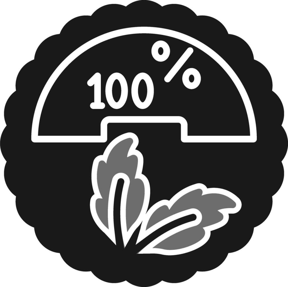 100 Prozent Vektor Symbol