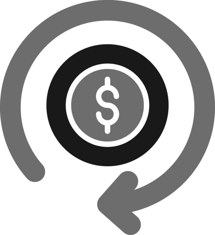 Geld Rückerstattung Vektor Symbol