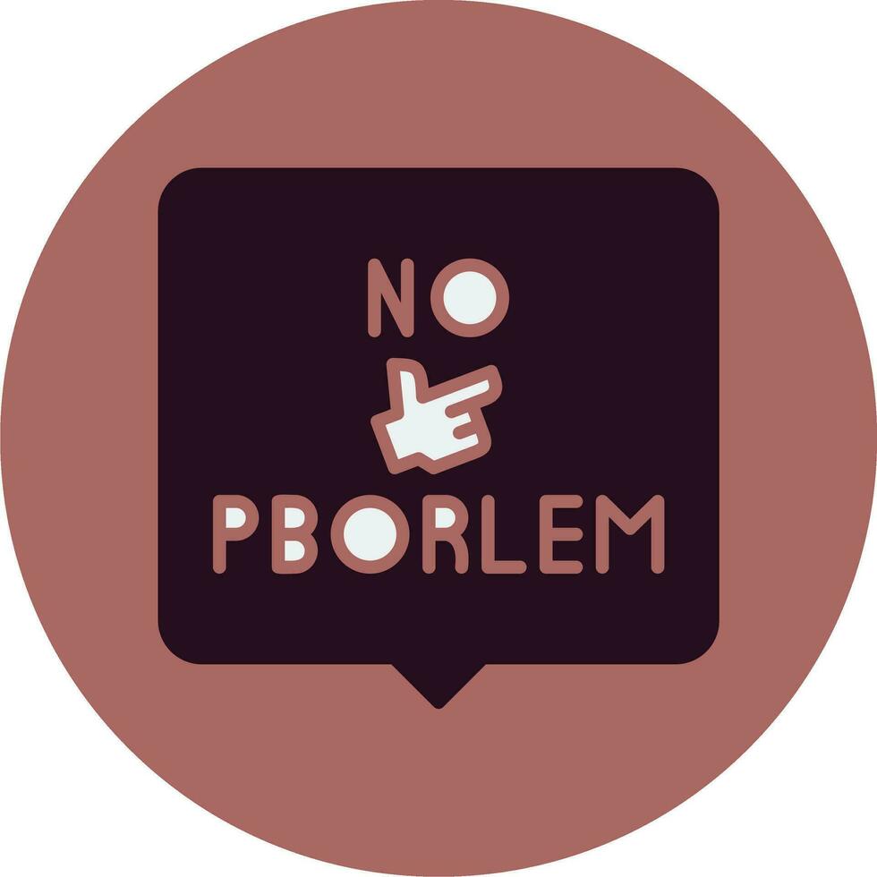 Nein Problem Vektor Symbol