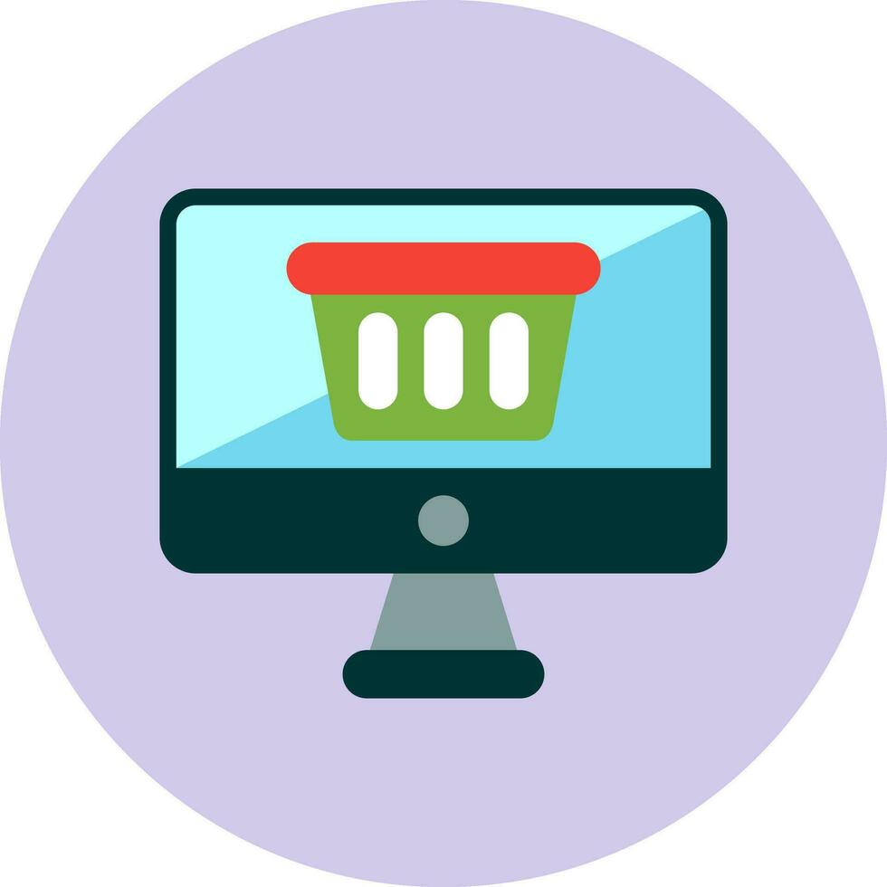 Online-Shopping-Vektor-Symbol vektor