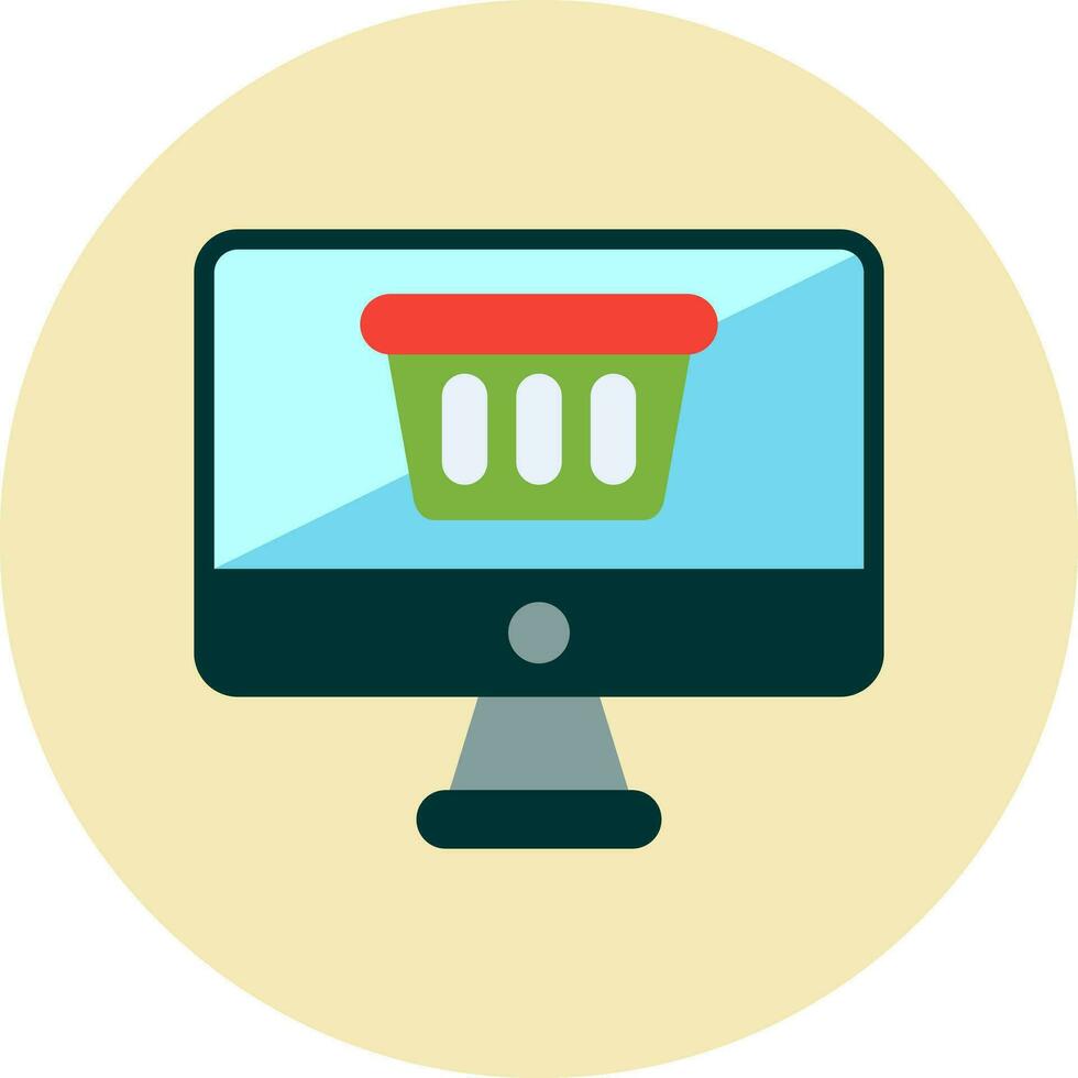 Online-Shopping-Vektor-Symbol vektor