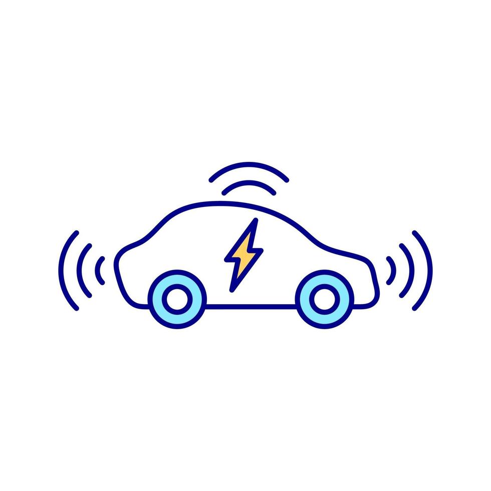 ev-Lösung weißes RGB-Farbsymbol. vektor