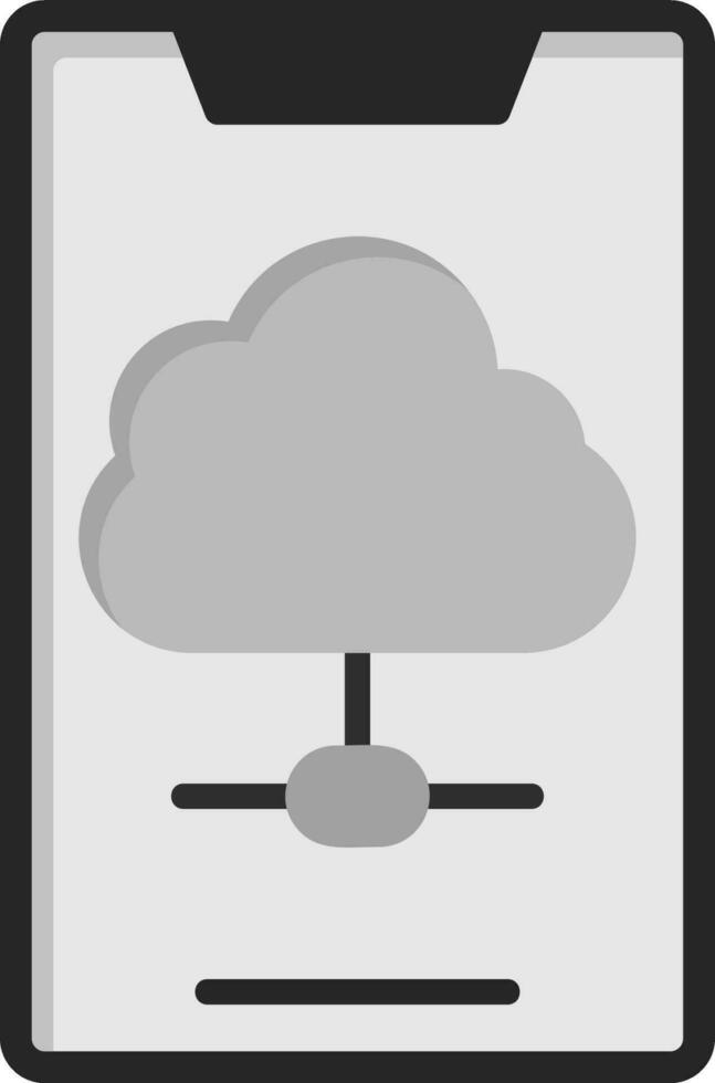 moln data vektor ikon