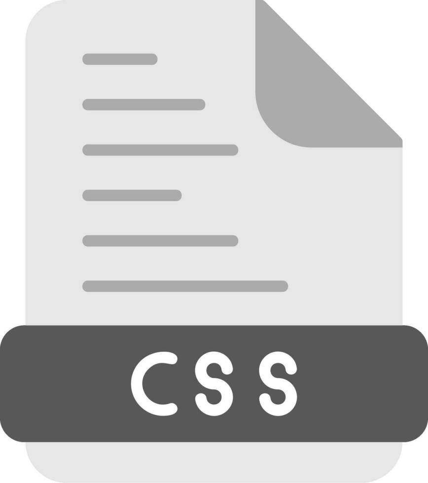 css-Dateivektorsymbol vektor