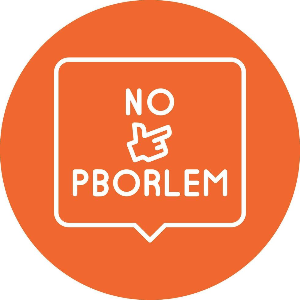 Nein Problem Vektor Symbol