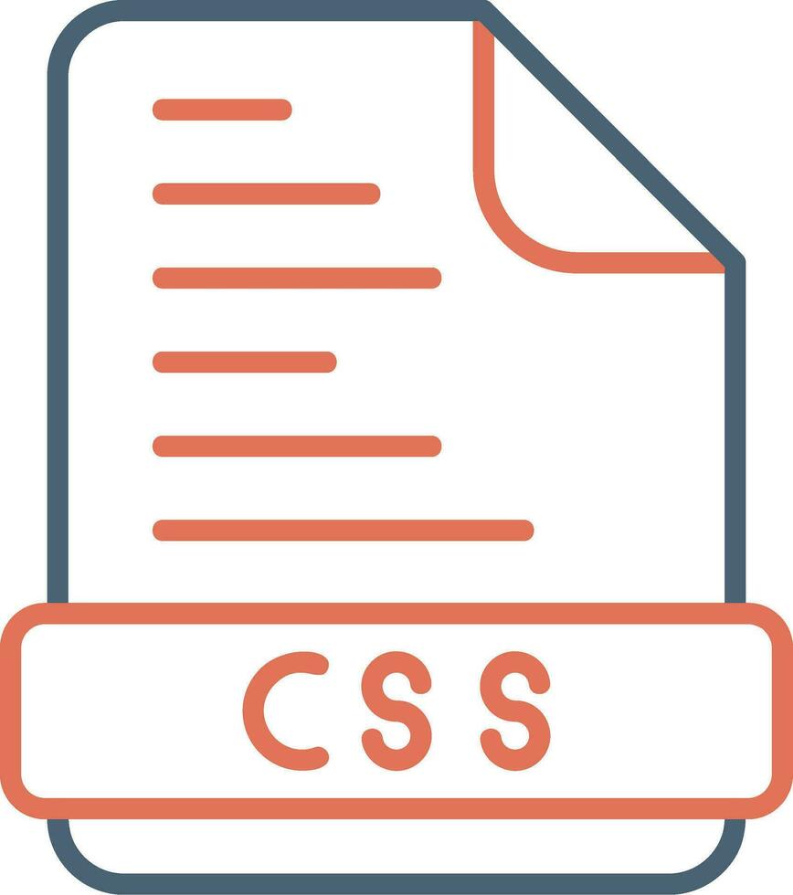 css-Dateivektorsymbol vektor