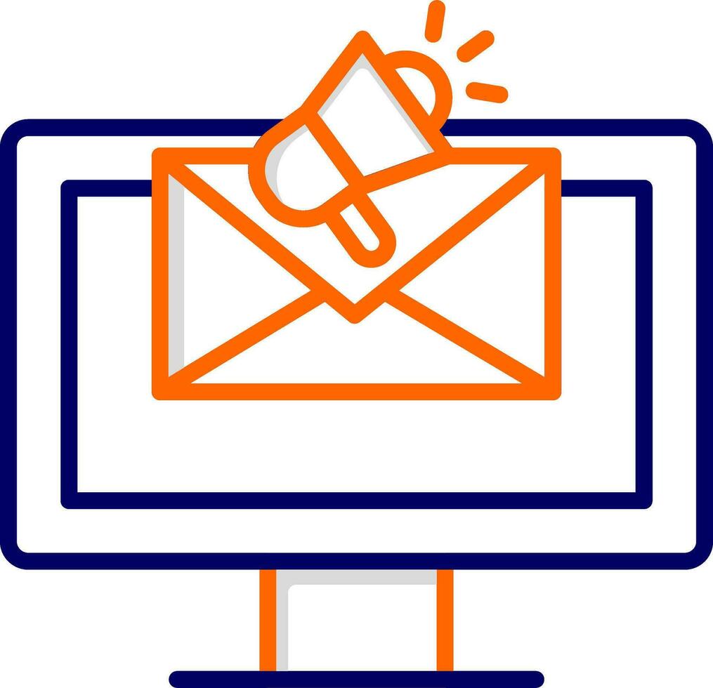 E-Mail-Marketing-Vektorsymbol vektor