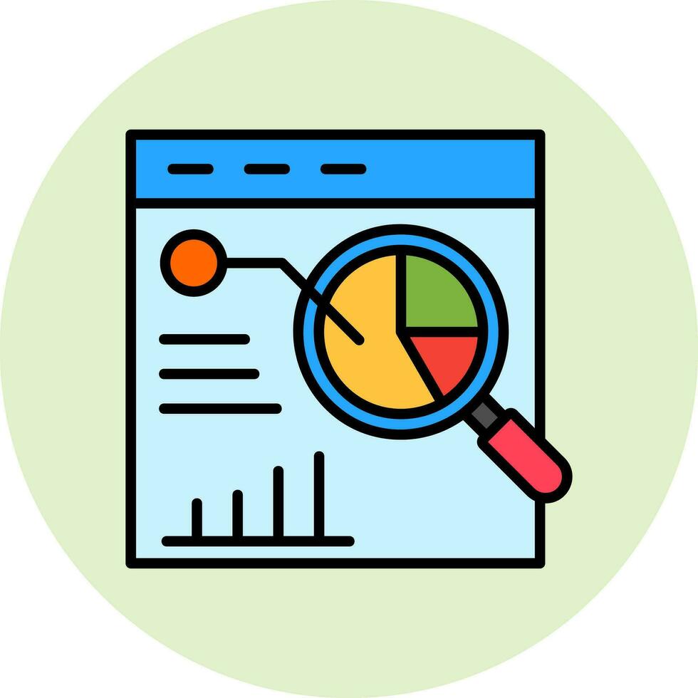 statistisk analys vektor ikon