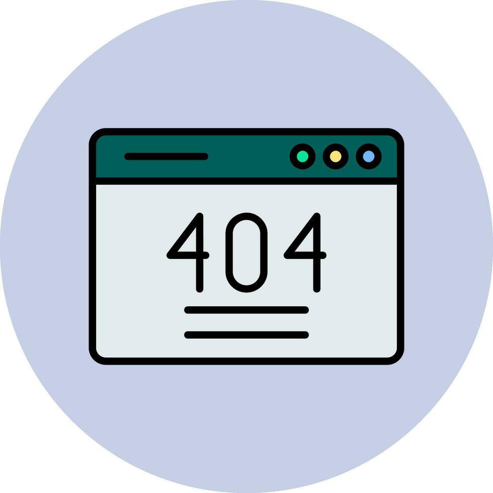 404-Fehlervektorsymbol vektor