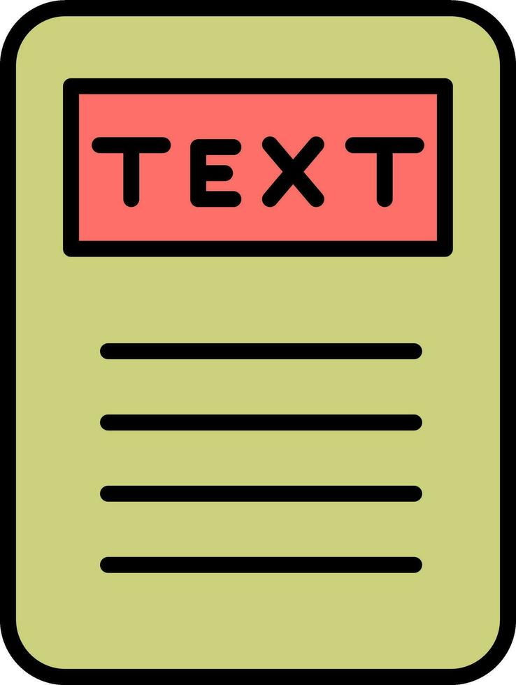 text vektor ikon