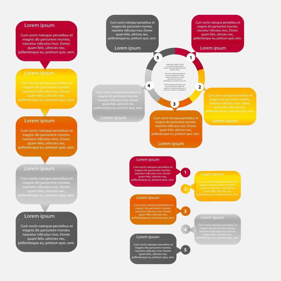 Infografik-Geschäftsschablonen-Vektorillustration vektor