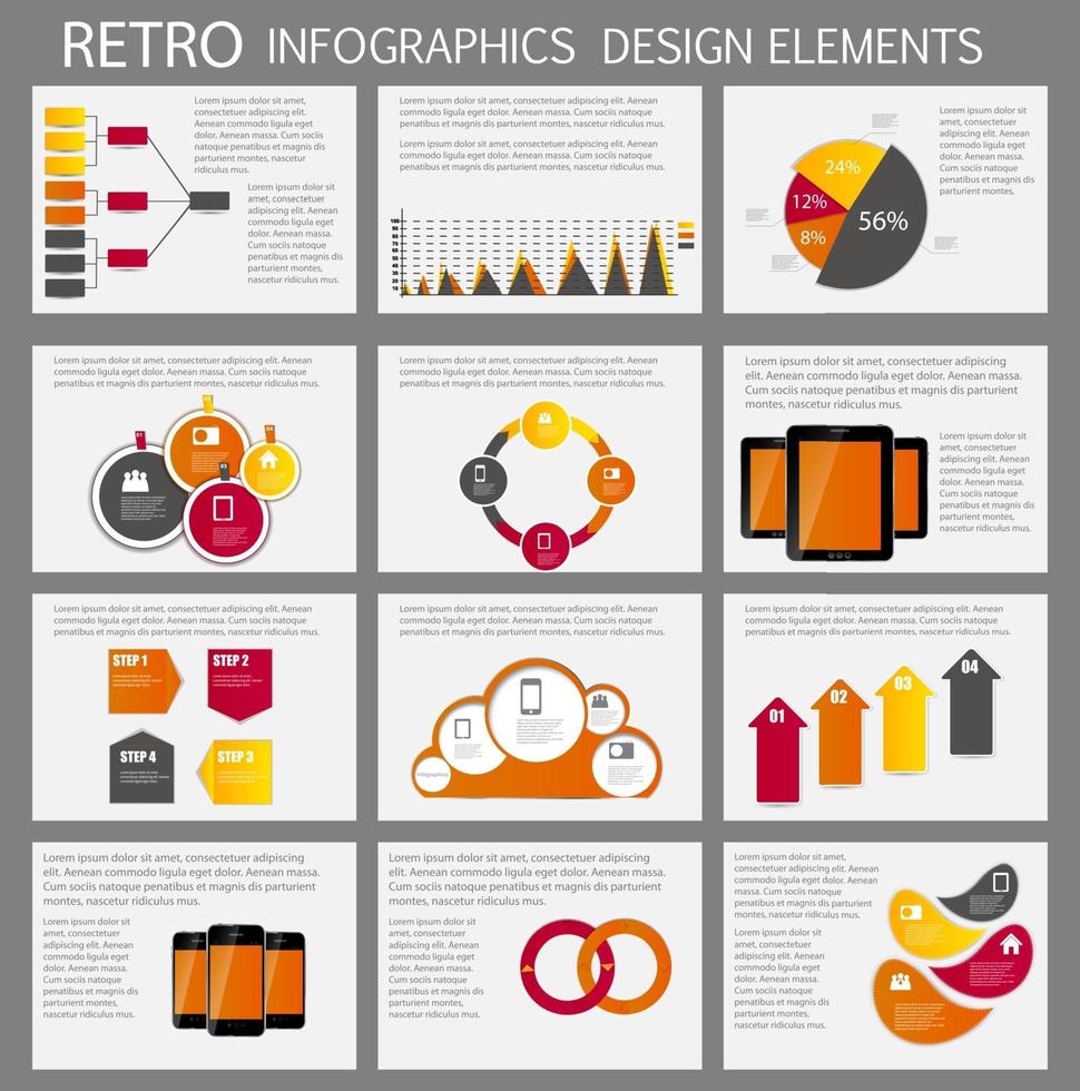 Infografik-Geschäftsschablonen-Vektorillustration vektor