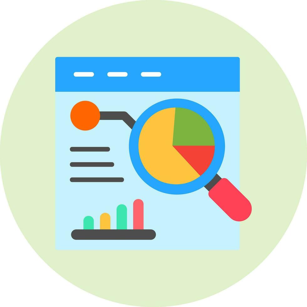 statistisk analys vektor ikon