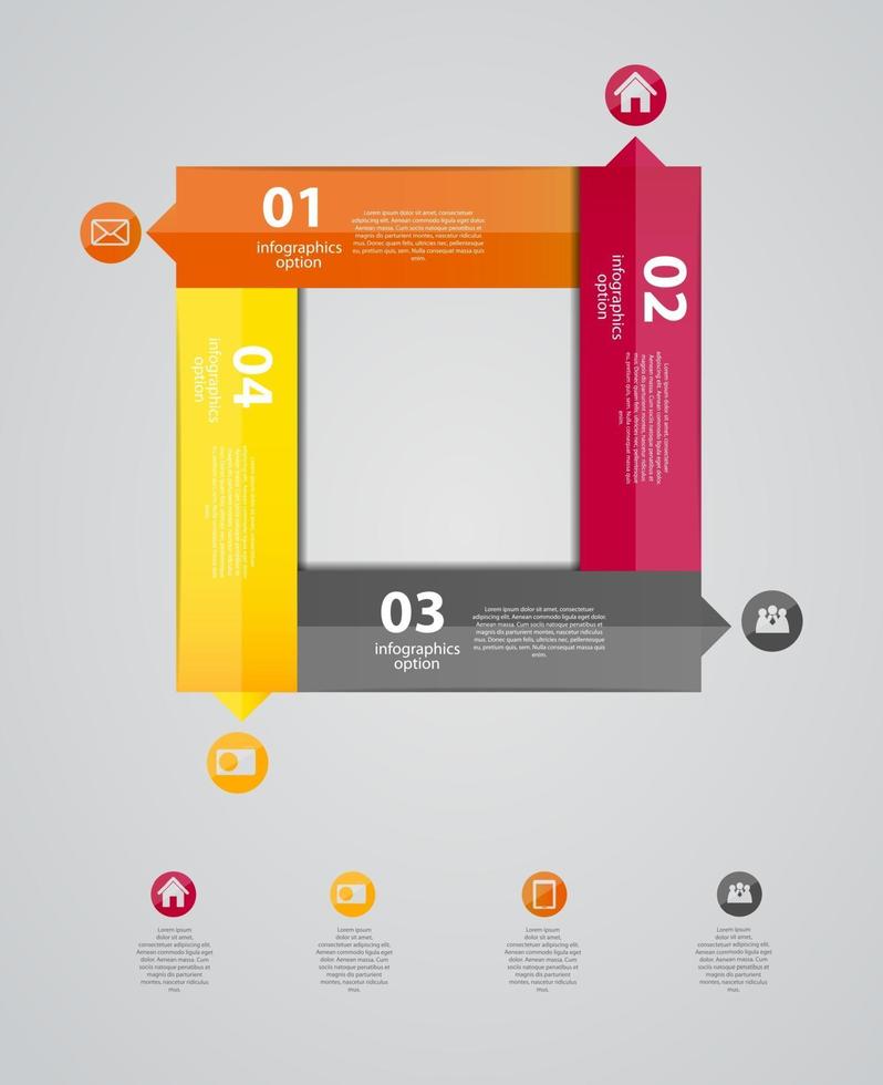 Infografik-Geschäftsschablonen-Vektorillustration vektor