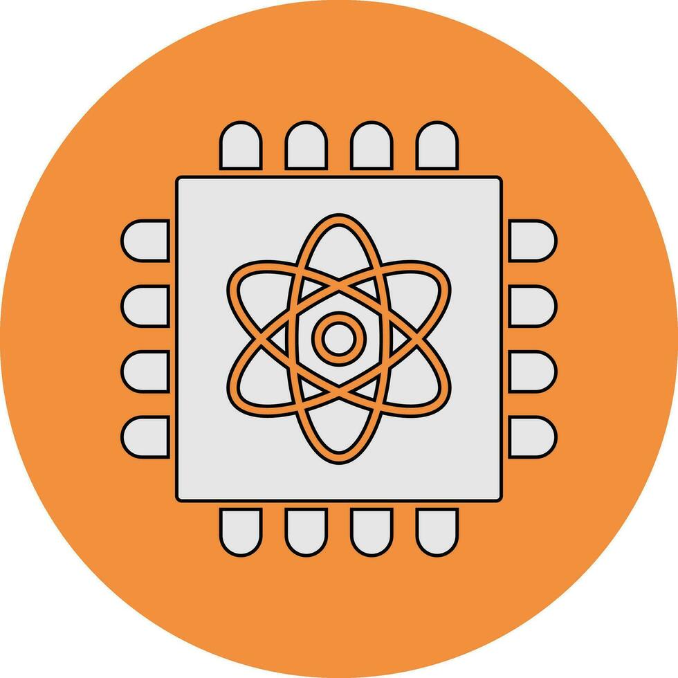 Quantum Computing Vektor Symbol