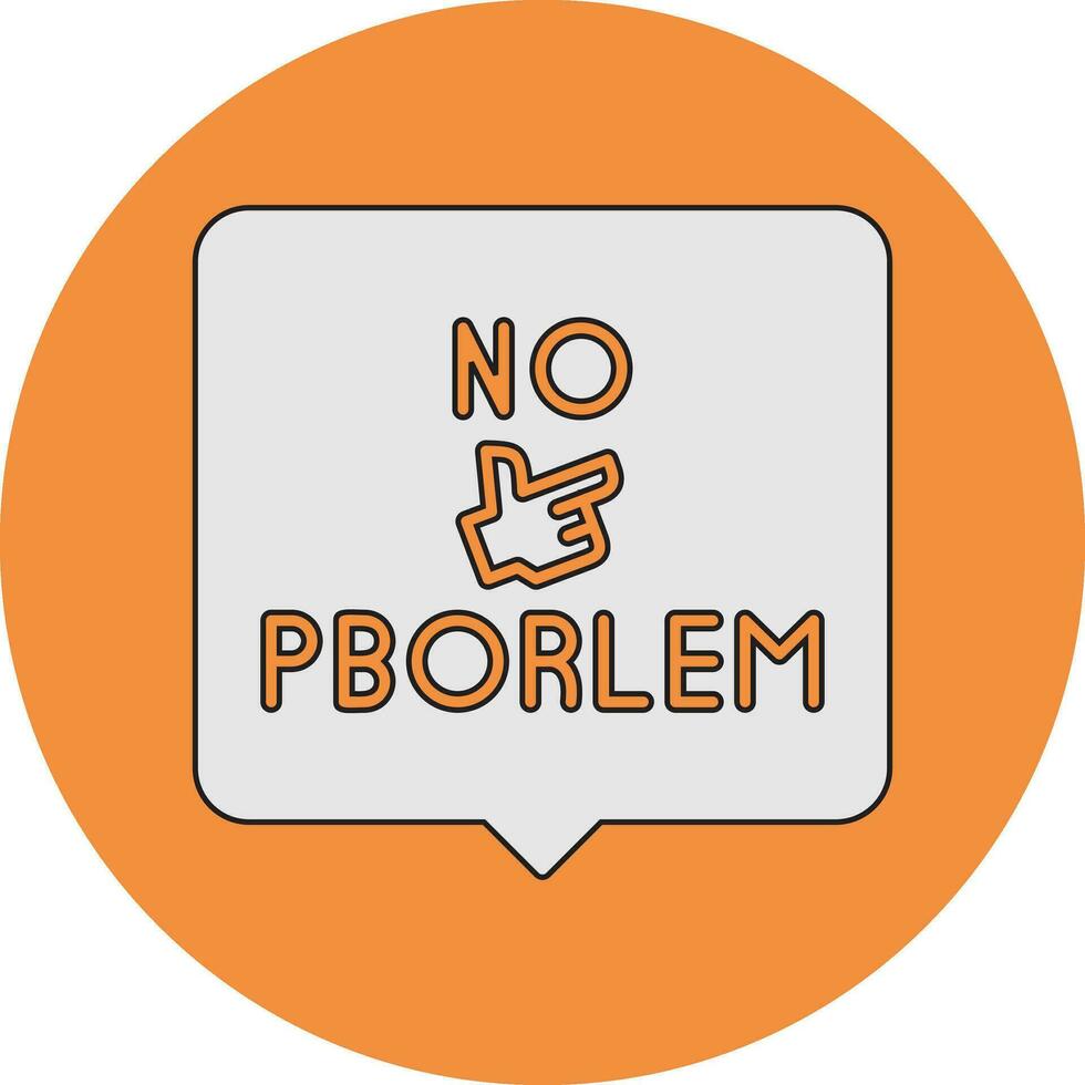 Nein Problem Vektor Symbol