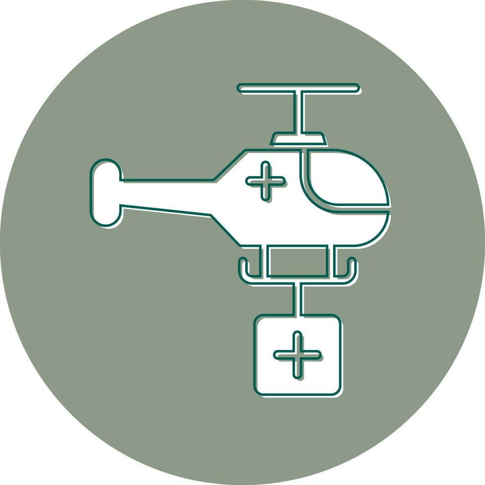 Hubschrauber-Vektor-Symbol vektor