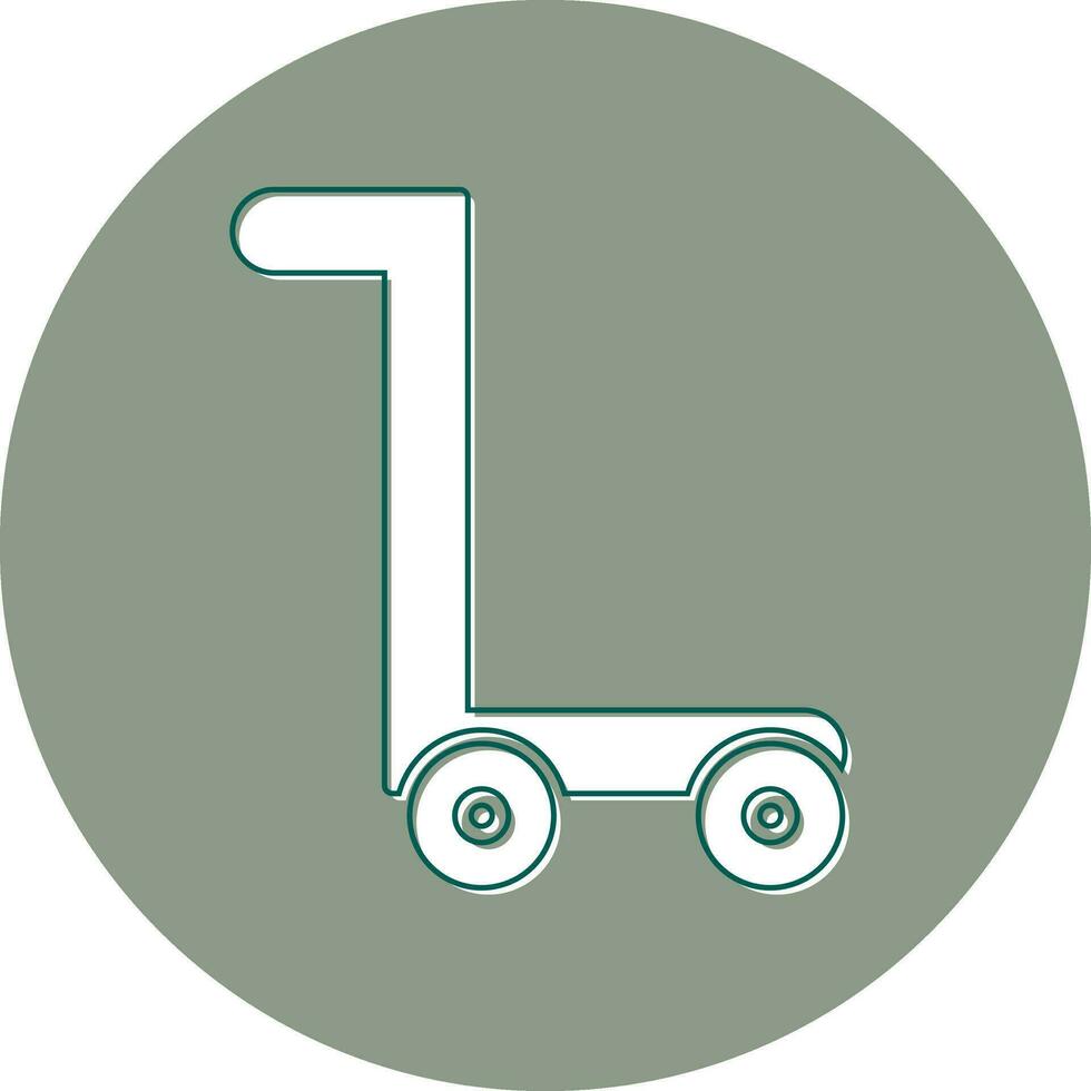 Trolley-Vektor-Symbol vektor