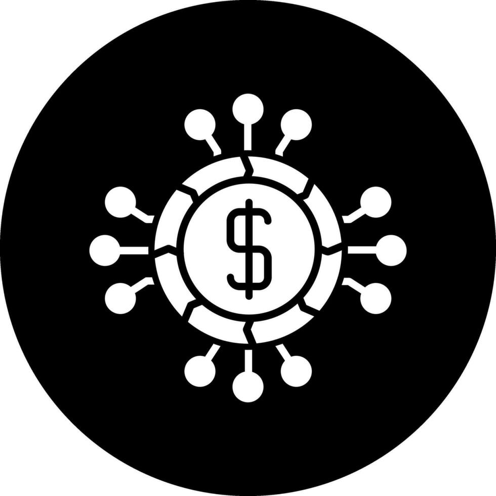 Digital Geld Vektor Symbol