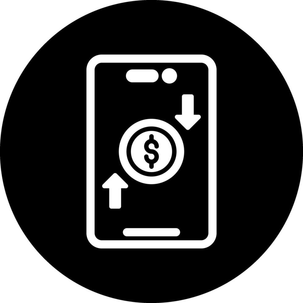 online Geld Transfer Vektor Symbol