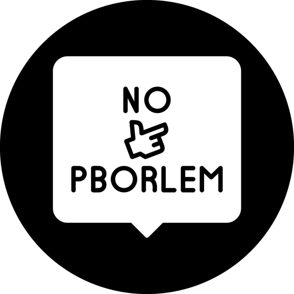 Nein Problem Vektor Symbol