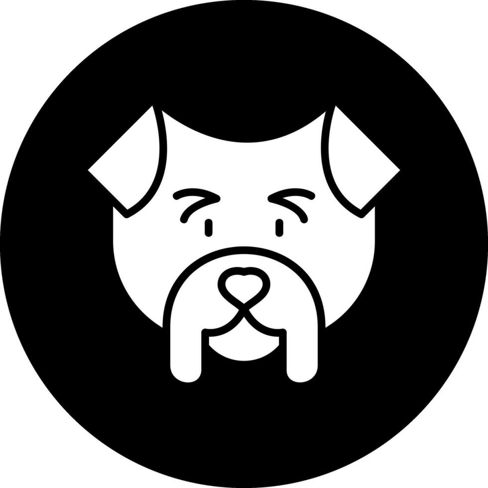 Bulldogge-Vektor-Symbol vektor