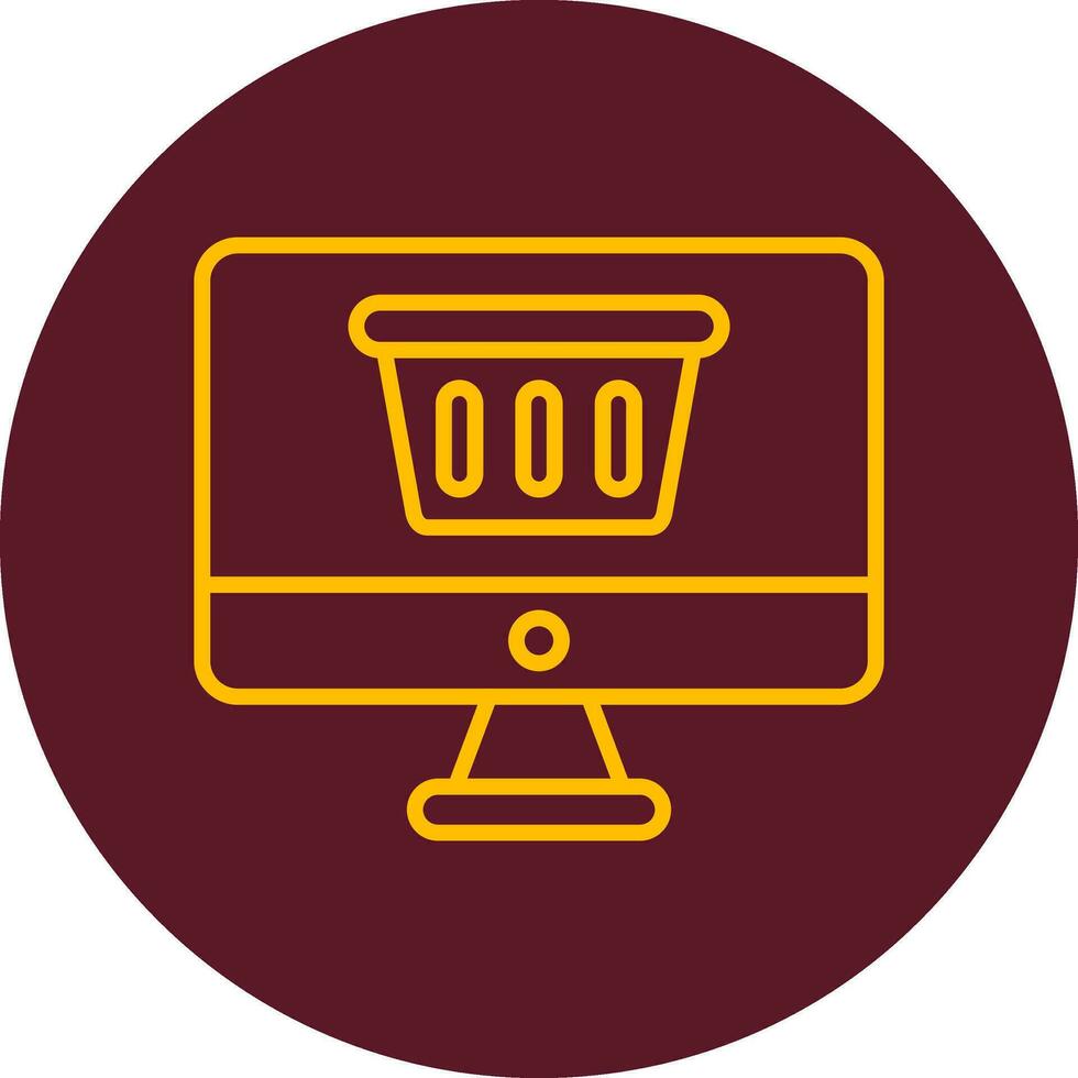 Online-Shopping-Vektor-Symbol vektor