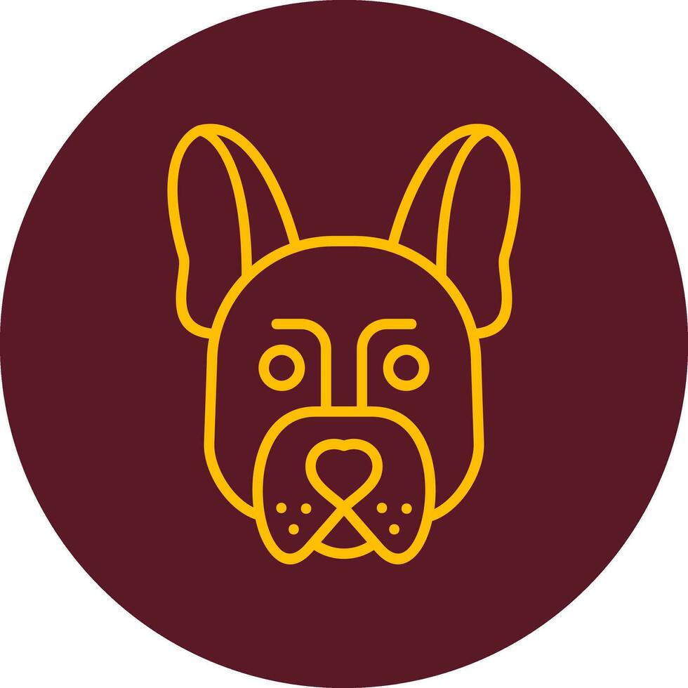 Französisch Bulldogge Vektor Symbol