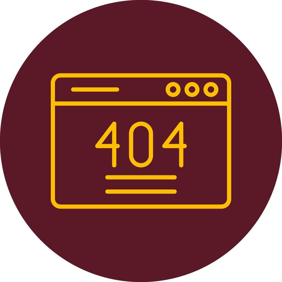 404 fel vektor ikon