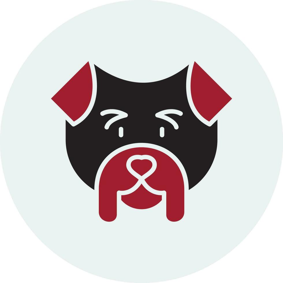 Bulldogge-Vektor-Symbol vektor