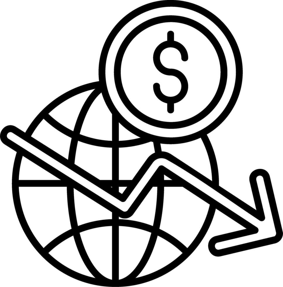 global Krise Vektor Symbol