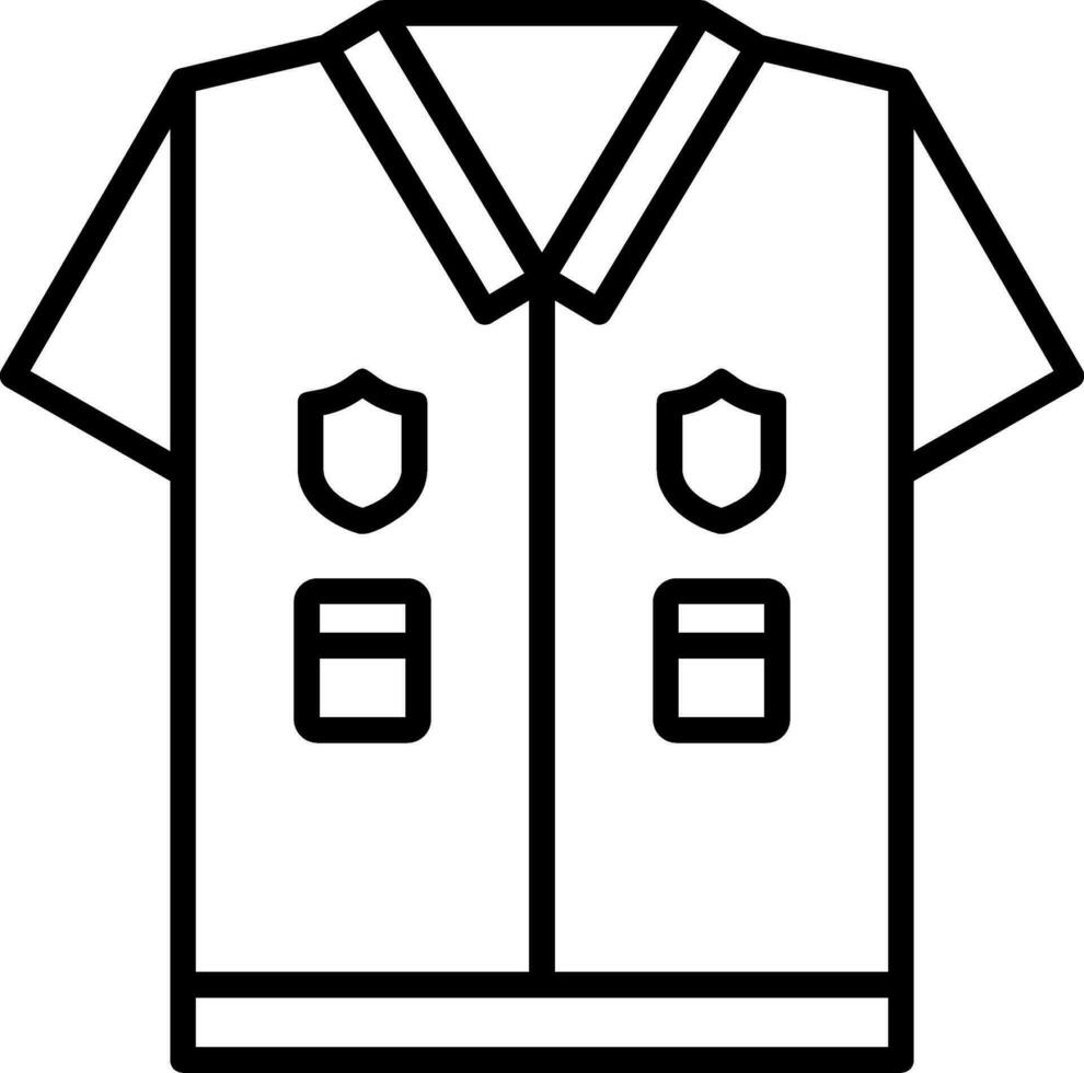 Polizei Uniform Vektor Symbol