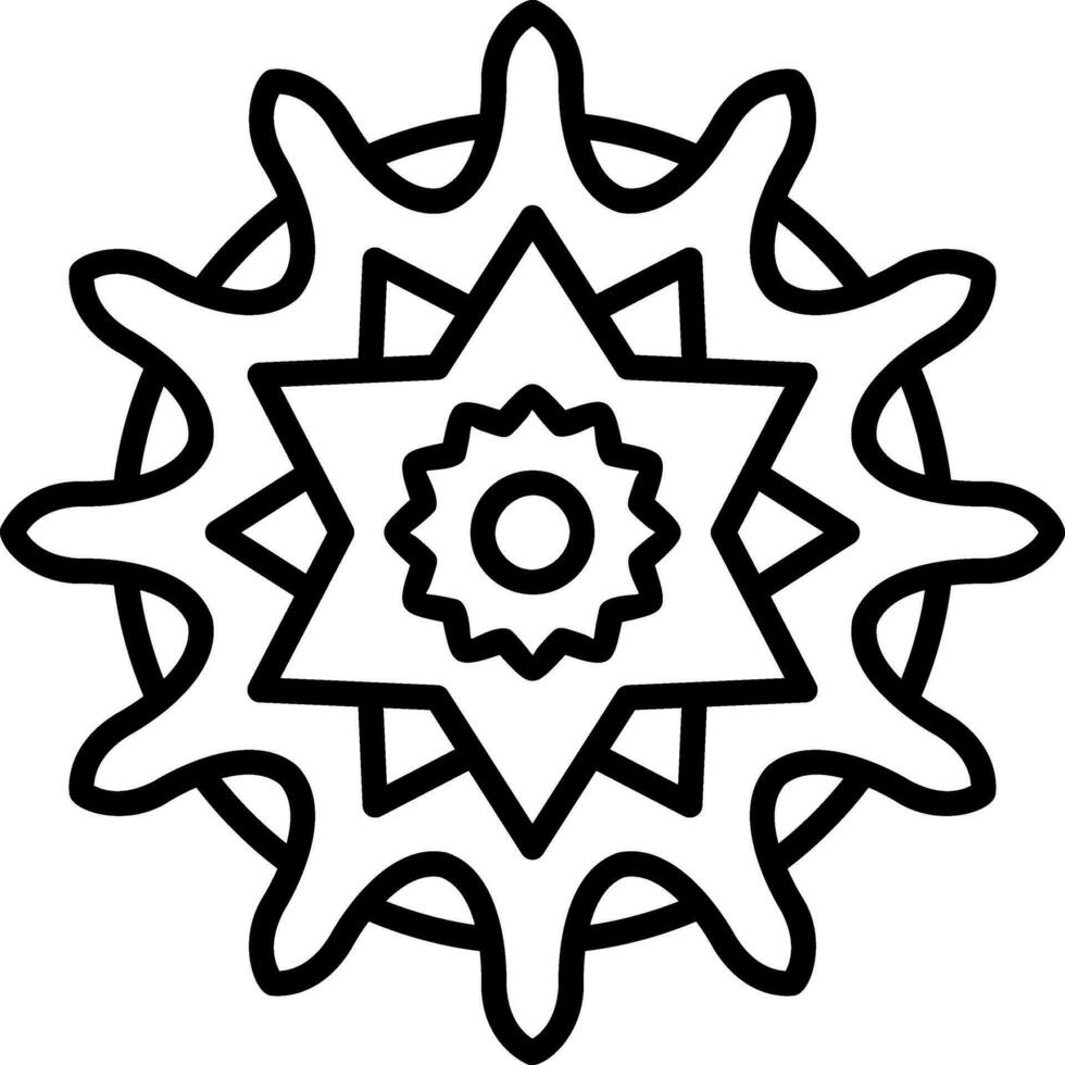 Mandala-Vektor-Symbol vektor