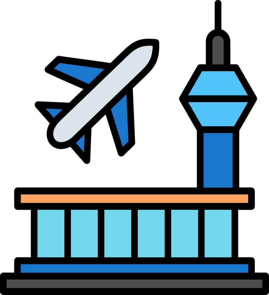 Flughafen-Vektor-Symbol vektor