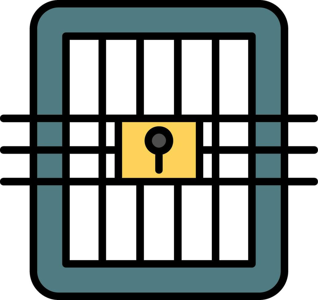 fängelse vektor ikon