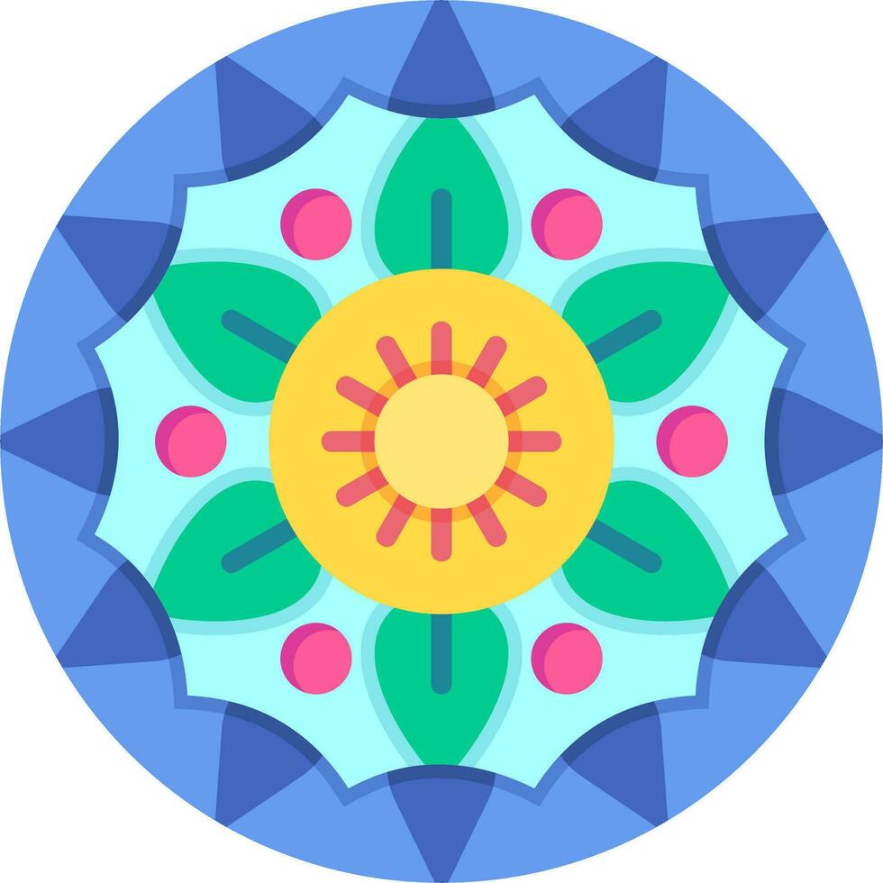 Mandala-Vektor-Symbol vektor