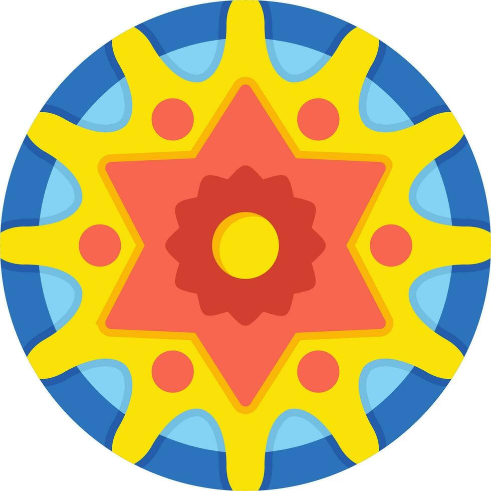 Mandala-Vektor-Symbol vektor