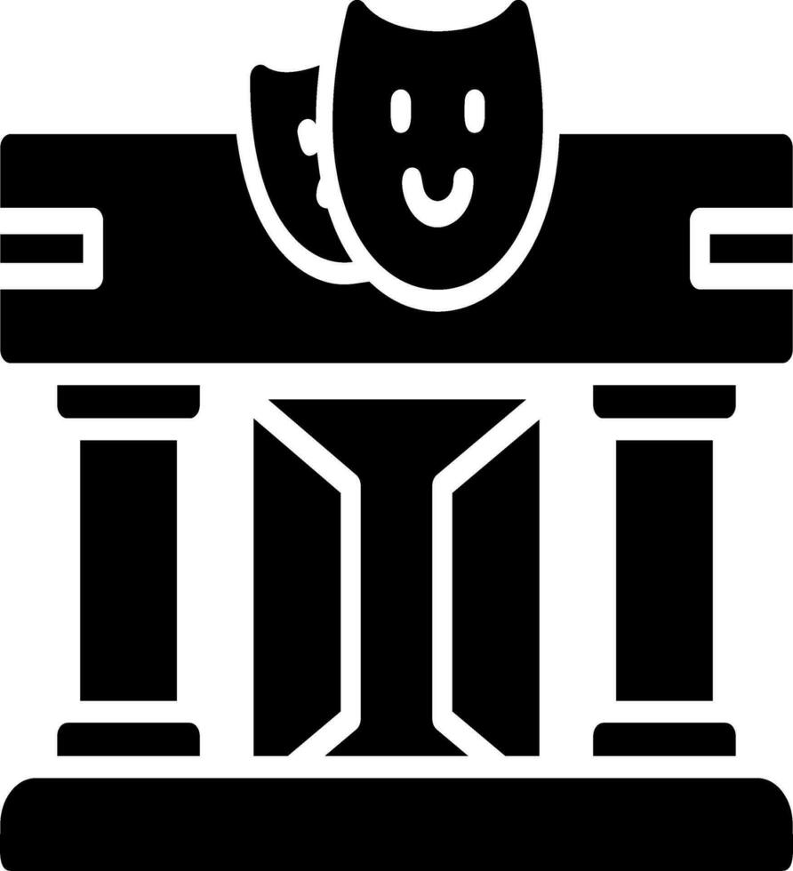 Theater-Vektor-Symbol vektor