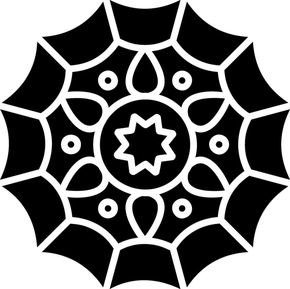 Mandala-Vektor-Symbol vektor