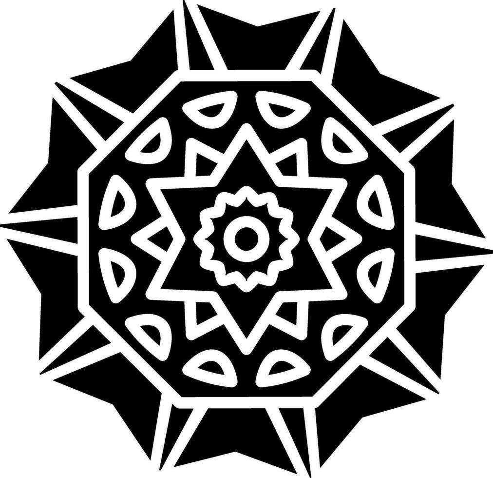 mandala vektor ikon