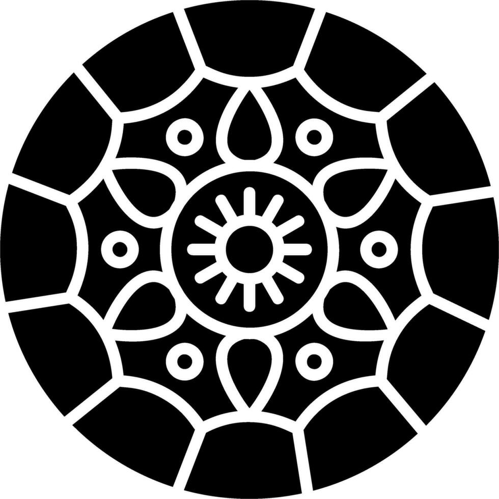 Mandala-Vektor-Symbol vektor