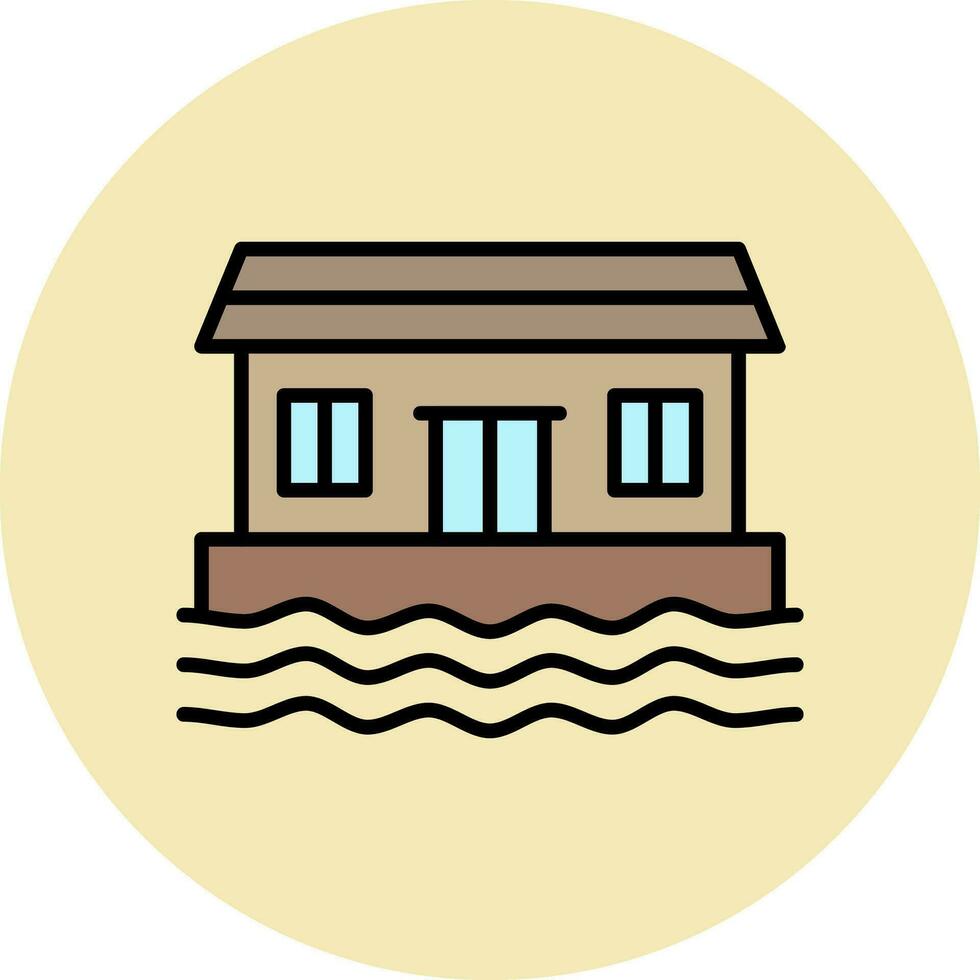 Hausboot Vektor Symbol