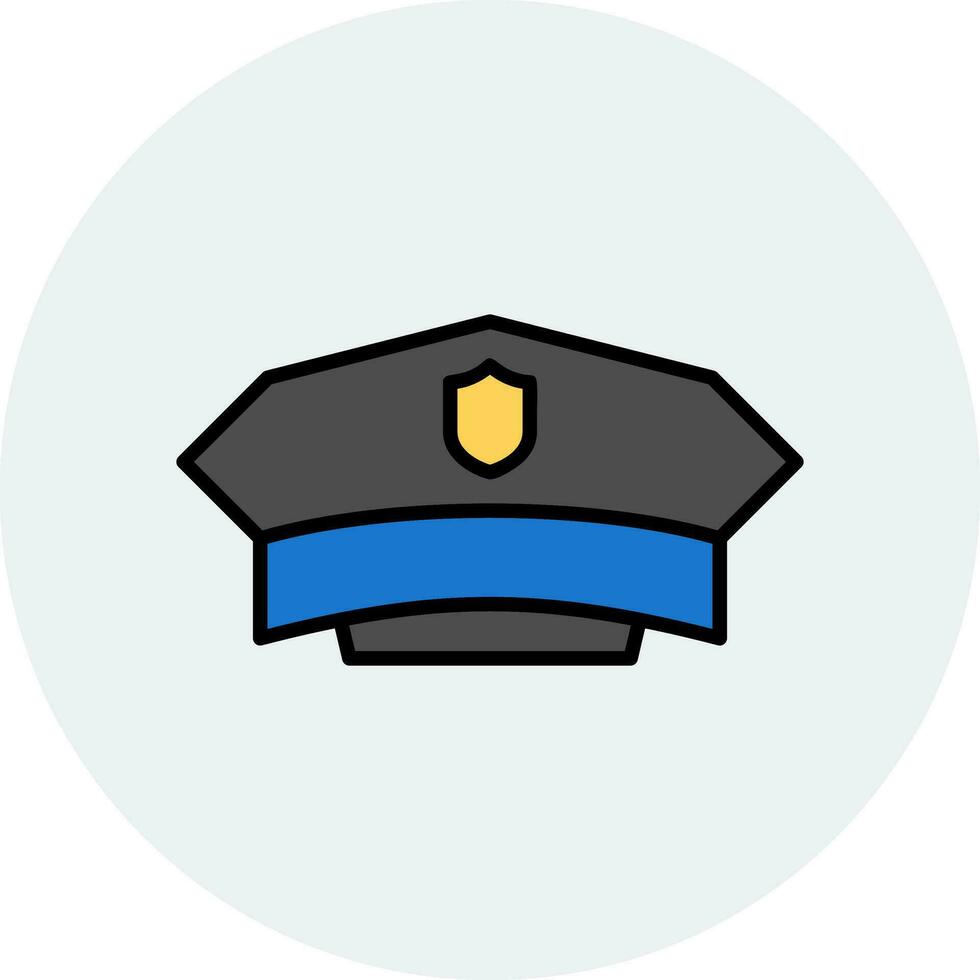 Polizeihut-Vektorsymbol vektor