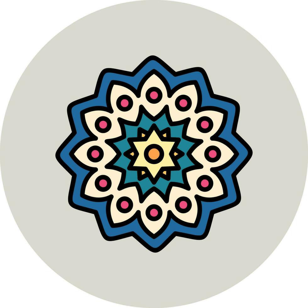 mandala vektor ikon