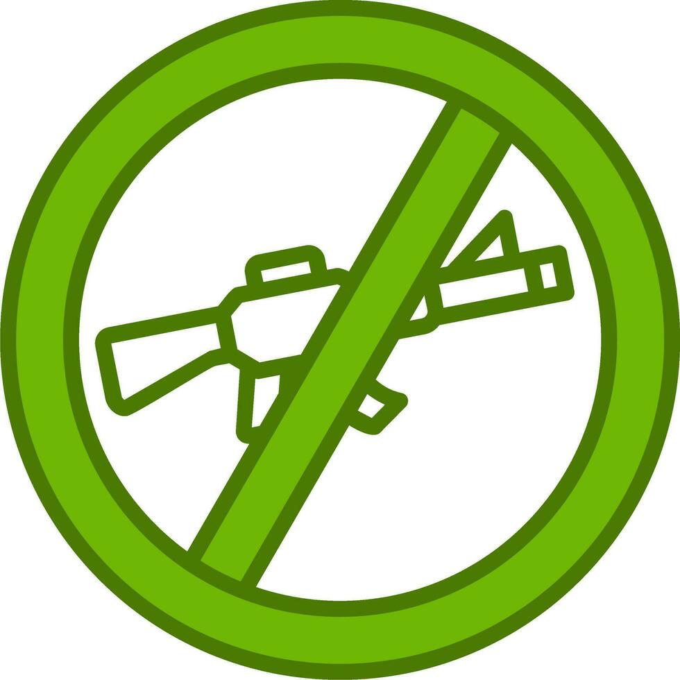 Nein Gewehr Vektor Symbol