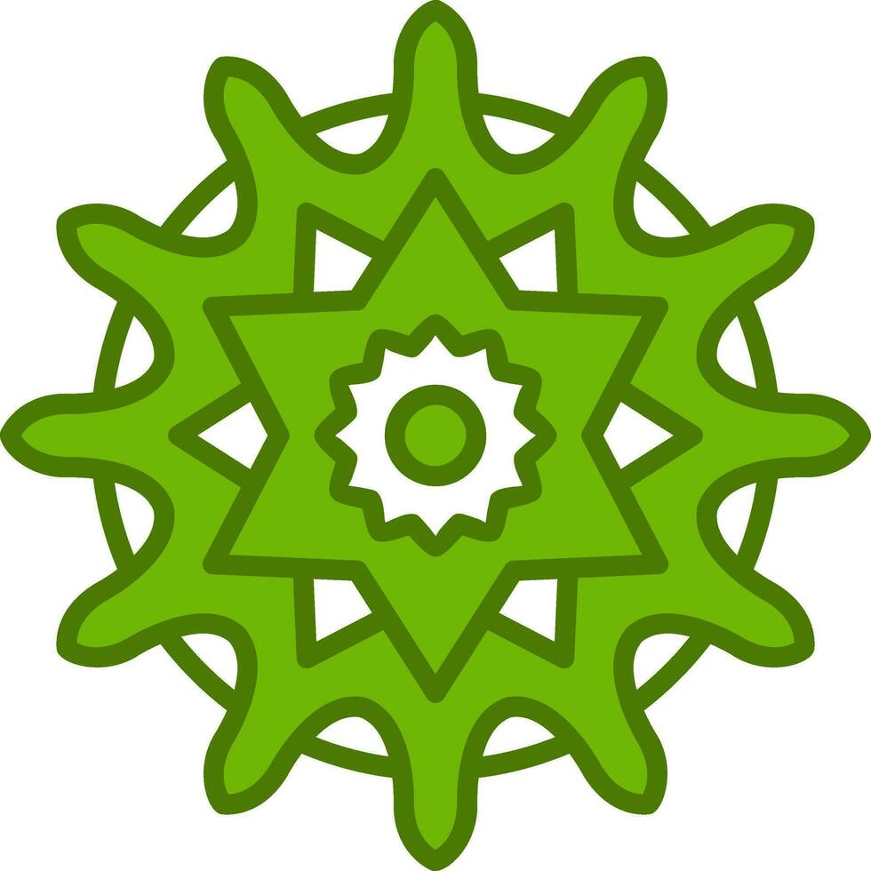 Mandala-Vektor-Symbol vektor